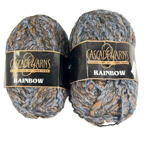 Cascade Yarns Rainbow 100% Pima Cotton Lot of 2 #151535 Peru Original Package